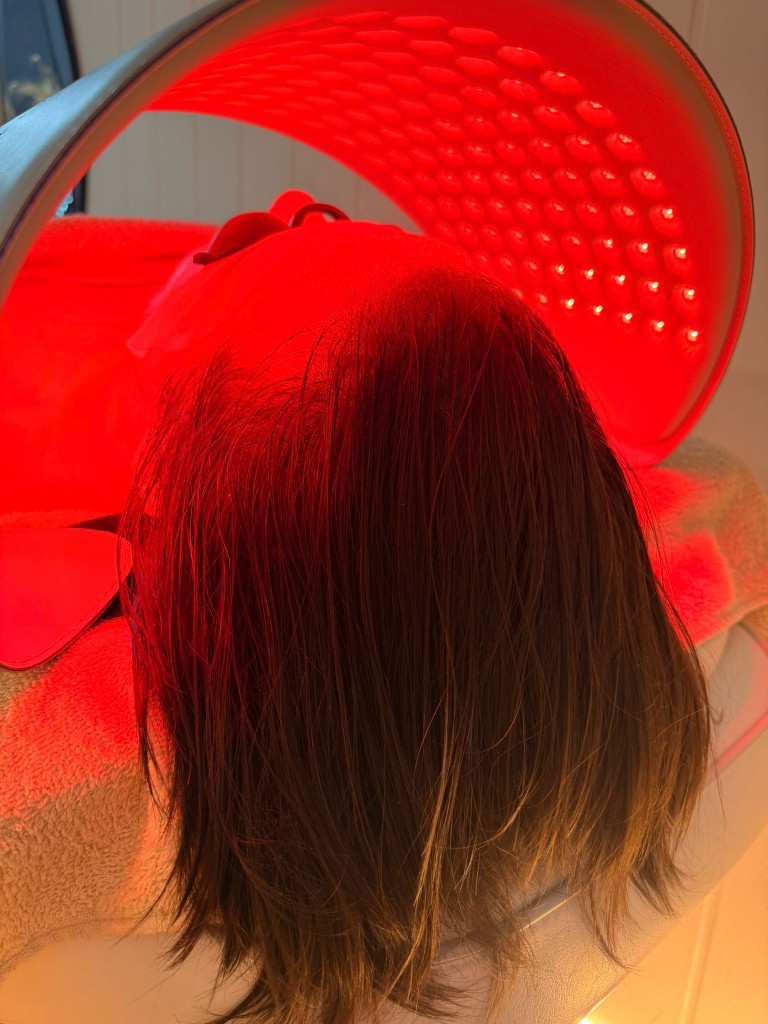 Sesión de fototerapia LED